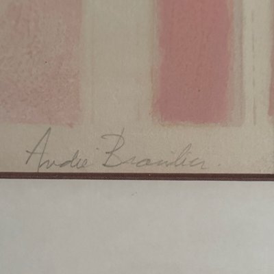Lithographie épreuve d'artiste par André Brasilier Jardins Secrets XXe