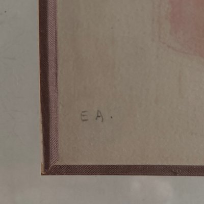 Lithographie épreuve d'artiste par André Brasilier Jardins Secrets XXe