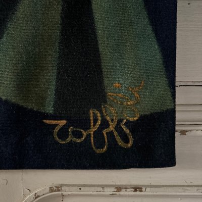 Tenderness wool tapestry by C Robert Four XXe