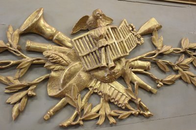 Louis XVI gilded wood trumeau XIX