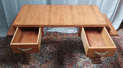 Art Deco console in burr walnut