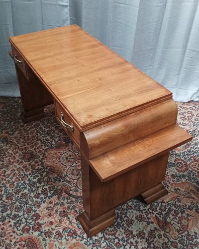 Art Deco console in burr walnut
