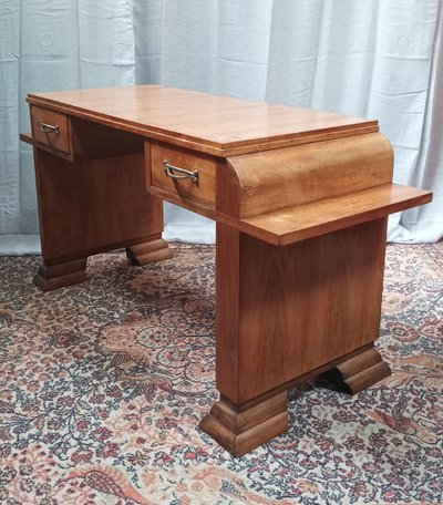 Art Deco console in burr walnut