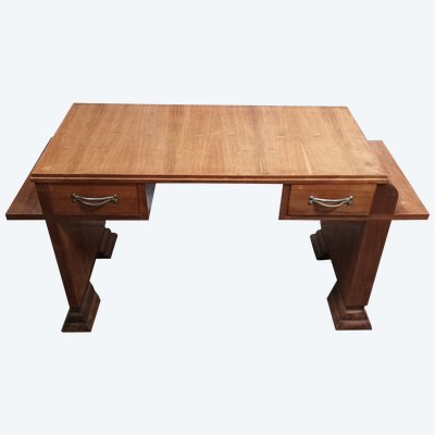 Art Deco console in burr walnut
