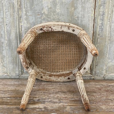 Louis XVI caned stool