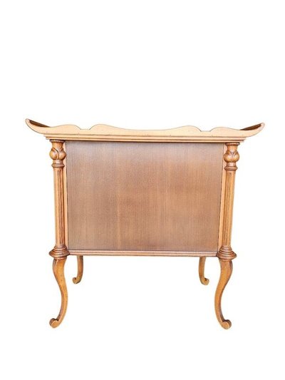 Emile Gallé Rare Commode Sauteuse Art Nouveau "Marais Fleuri et Libellule"