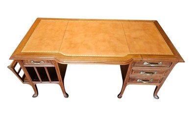 Abel Landry Großer Jugendstil-Schreibtisch Double Face