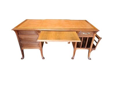 Abel Landry Großer Jugendstil-Schreibtisch Double Face