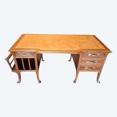 Abel Landry Großer Jugendstil-Schreibtisch Double Face