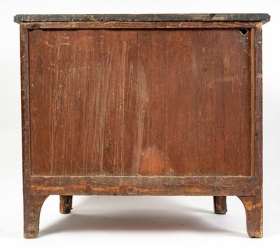 Cassettone d'epoca Luigi XV in legno di raso, palissandro e violetto stampato da Bon Durand