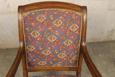 Poltrona in mogano da restauro del XIX secolo