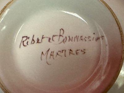 2 earthenware dishes from Martres