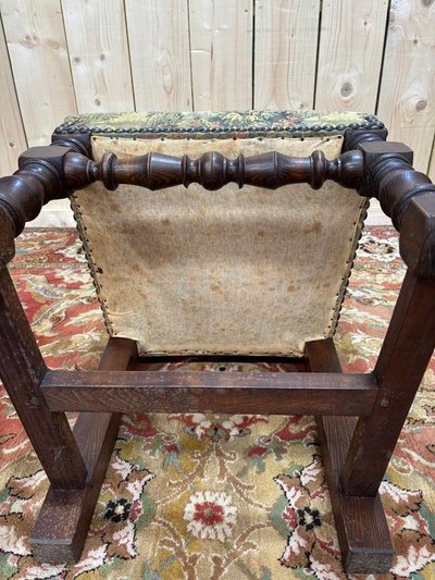 Series of 5 Louis XIII style chairs