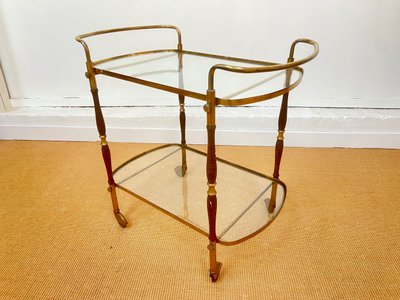 Italian trolley table, circa 1950.