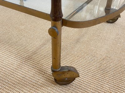 Italian trolley table, circa 1950.