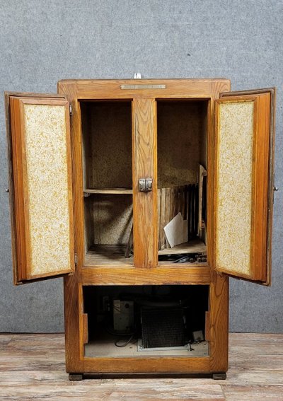 Prestcold Barkühlschrank aus Eichenholz um 1930