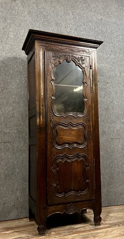 Credenza bonnetiere provenzale, epoca Luigi XV, rovere massiccio