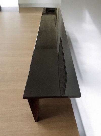 Giotto Stoppino & Ludovico Acerbis - Enfilade Schwarz lackiert Modell Sheraton Circa 1980