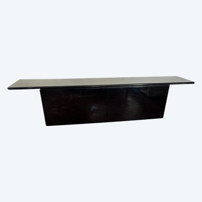 Giotto Stoppino & Ludovico Acerbis - Enfilade Schwarz lackiert Modell Sheraton Circa 1980