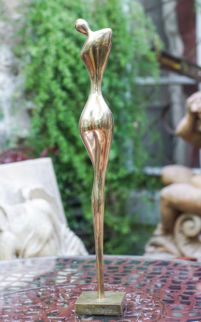 Michel ILHAT. Figura nuda in bronzo