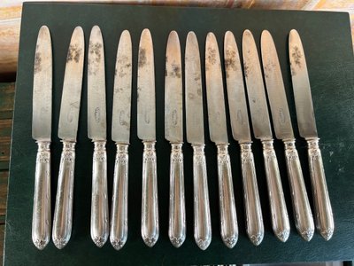 Large antique silver-plated menagère - Manufacture Cailar Bayard, Paris - 95 pieces