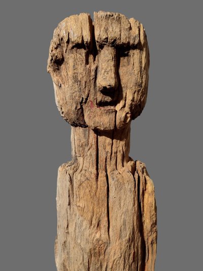Sculpture Statue Poteau Bongo Sud Soudan