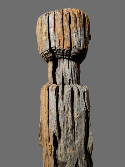 Sculpture Statue Poteau Bongo Sud Soudan