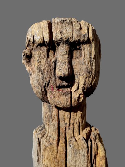Sculpture Statue Poteau Bongo Sud Soudan