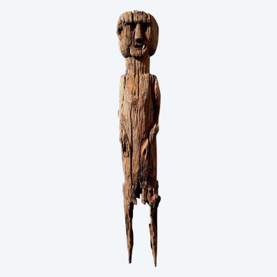 Sculpture Statue Poteau Bongo Sud Soudan