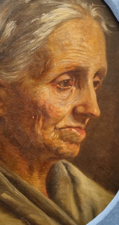 Ecole française de la fin du XIXe siècle - Porträt einer alten Bretonin