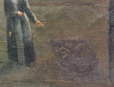 François-Marius GRANET (Entourage de) - Interno di un convento con suore