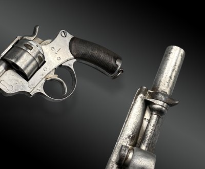 Regulation Revolver Model 1873 X. One of 2332 of the famous SERIE X, with holster.