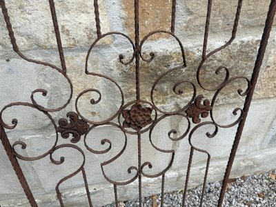 TORSADE WROUGHT-IRON GATE 19th century
