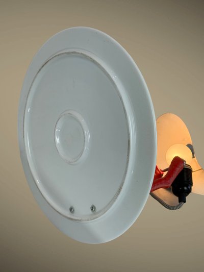 LAMPE DE INGO MAURER 1982 MODELE BIbibibi EDITION LIMITÉE EN METAL / PORCELAINE