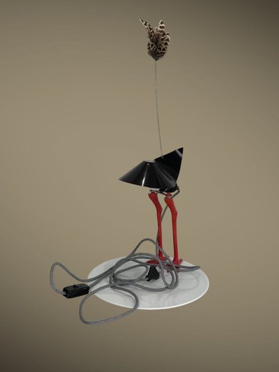 LAMPE DE INGO MAURER 1982 MODELE BIbibibi EDITION LIMITÉE EN METAL / PORCELAINE