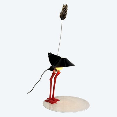 LAMPE DE INGO MAURER 1982 MODELE BIbibibi EDITION LIMITÉE EN METAL / PORCELAINE