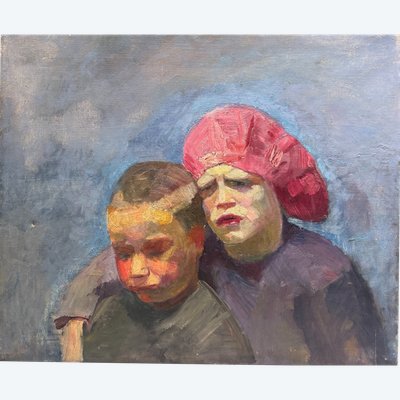 France Leplat (1895-1953) - zwei Kinder, circa 1924