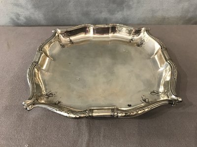 Petite coupe en métal argenté d'époque 20 ème 
