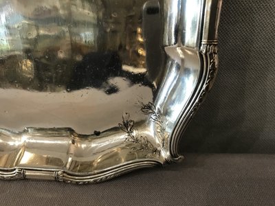 Petite coupe en métal argenté d'époque 20 ème 