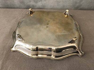 Petite coupe en métal argenté d'époque 20 ème 