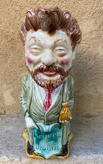 Brocca Barbotine Onnaing inizio XX secolo
