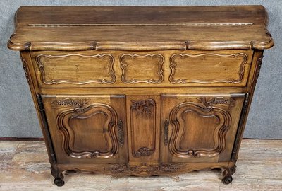 Louis XV style carved walnut Provencal sideboard circa 1950