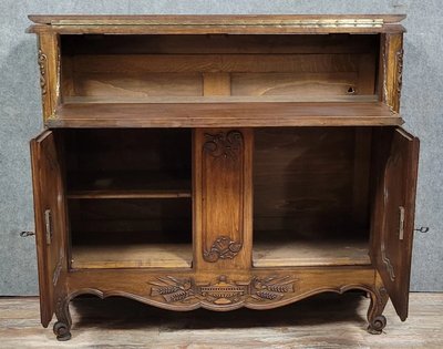 Louis XV style carved walnut Provencal sideboard circa 1950