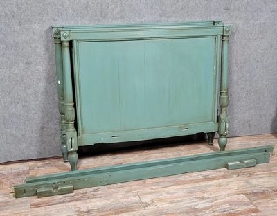 Mittelbett aus der Zeit des Direktoriums aus lackiertem Holz um 1800