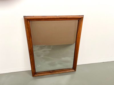 Miroir 1900 en noyer massif