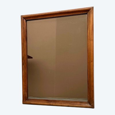 Miroir 1900 en noyer massif