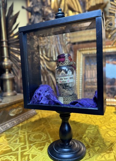 Blessed Felicia Meda reliquary bottle - early 19th century