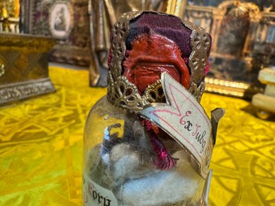 Blessed Felicia Meda reliquary bottle - early 19th century