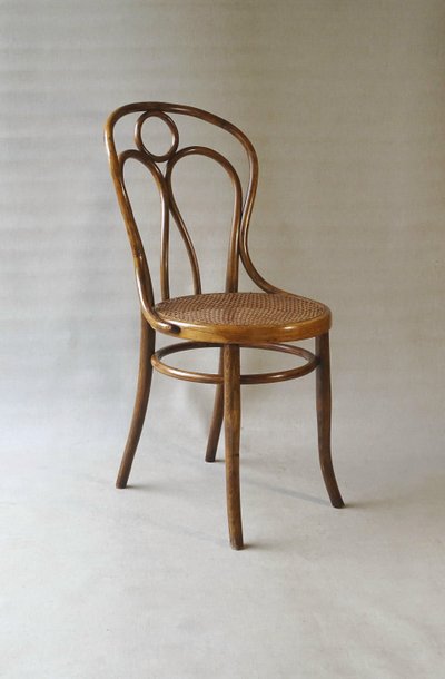 Hofmann Stuhl aus Bugholz, um 1908,perfektes Rohrgeflecht-no Thonet - -