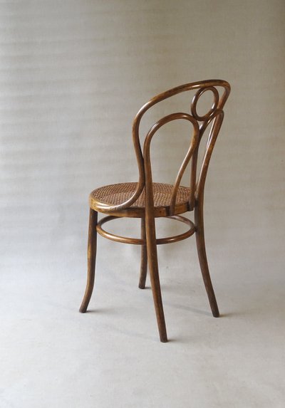 Hofmann Stuhl aus Bugholz, um 1908,perfektes Rohrgeflecht-no Thonet - -